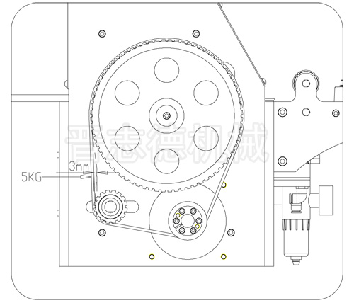 NC送料機皮帶安裝,NC送料機皮帶調整