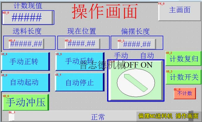 偏擺NC送料機操作